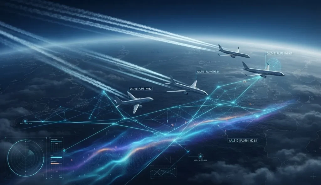 Google与英国政府启动AI避开航空凝结尾迹的北大西洋空域试验
