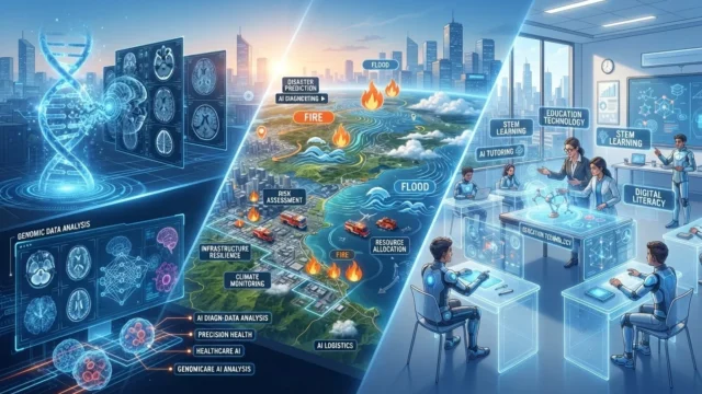 谷歌把 AI 推向科学与公共服务：从基因组、天气预报到教育和就业