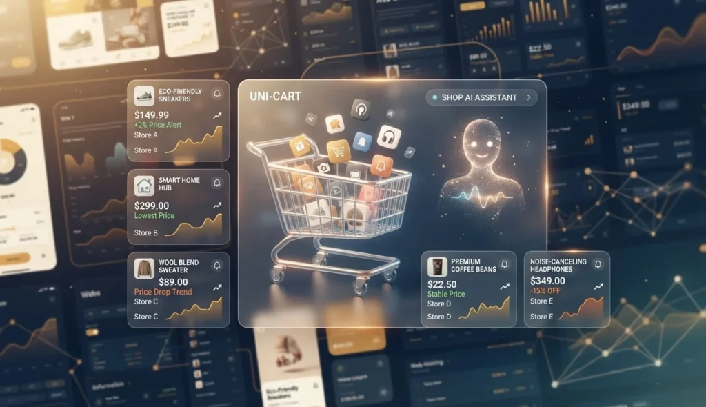 谷歌 Universal Cart 今日在美国上线：一个购物车连接多家商户，AI开始追踪降价与库存